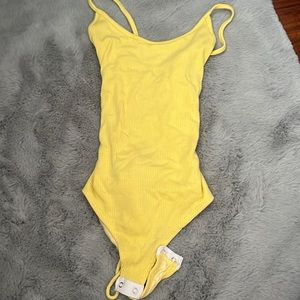 Windsor pastel yellow body suit